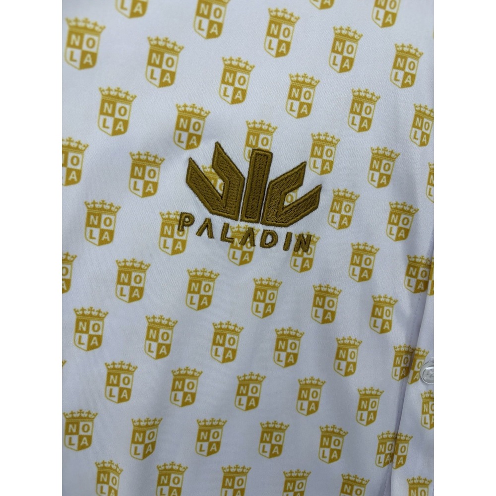 Nola Gold Major Rugby Paladin Shirt Sleeve Button Up Shirt - Picture 3 of 16